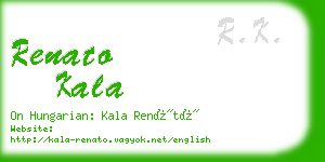 renato kala business card